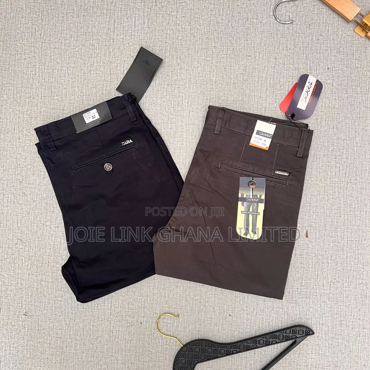 Delacruz Stretch Khaki Trousers Available Now