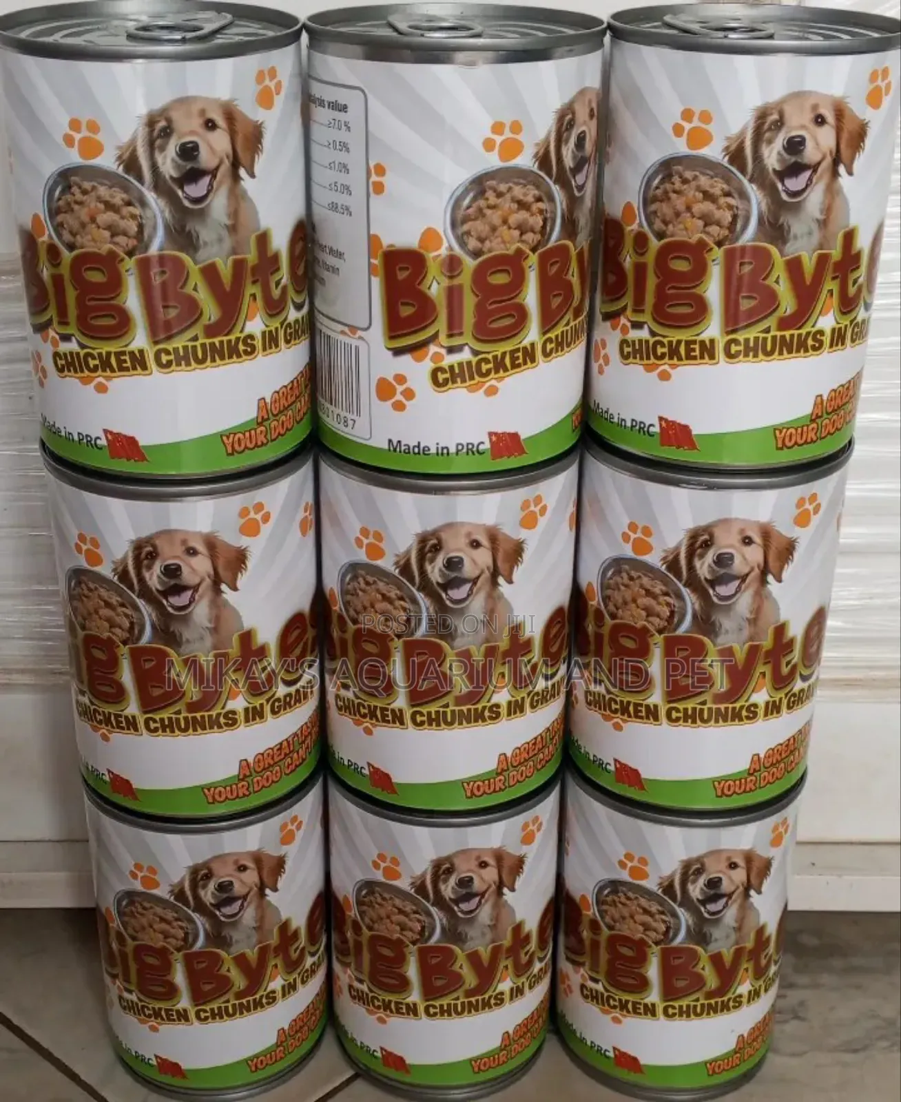Big Bytes Wet Canned Dog Food(Chicken Flavor)