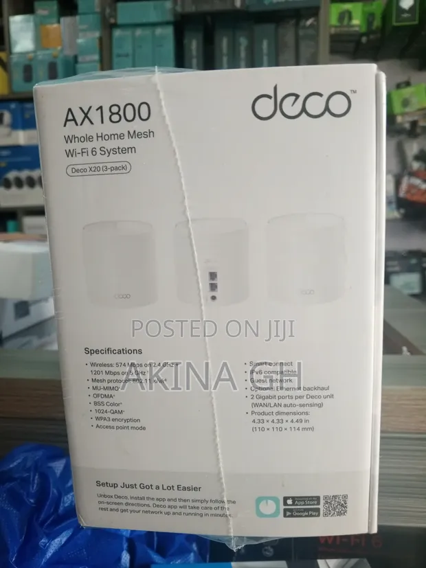 Deco X20 Ax1800 Whole Home Mesh Wifi 6 System (3pack) 4