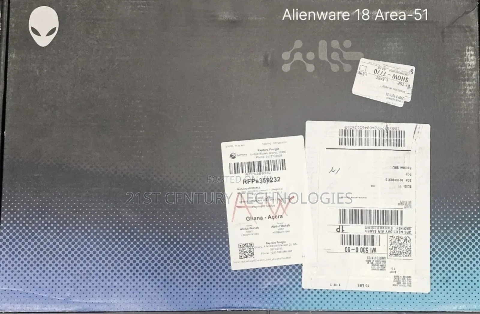 New Laptop Dell Alienware 18 Area-51 32GB Intel Core Ultra 9 SSD 2T