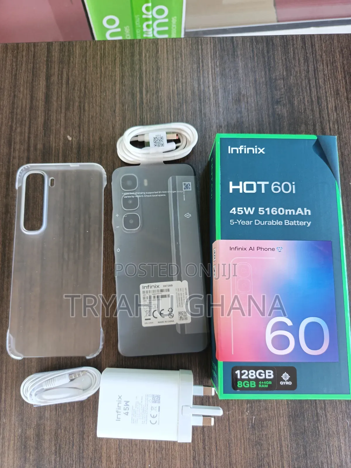 New Infinix Hot 60i 128 GB Black