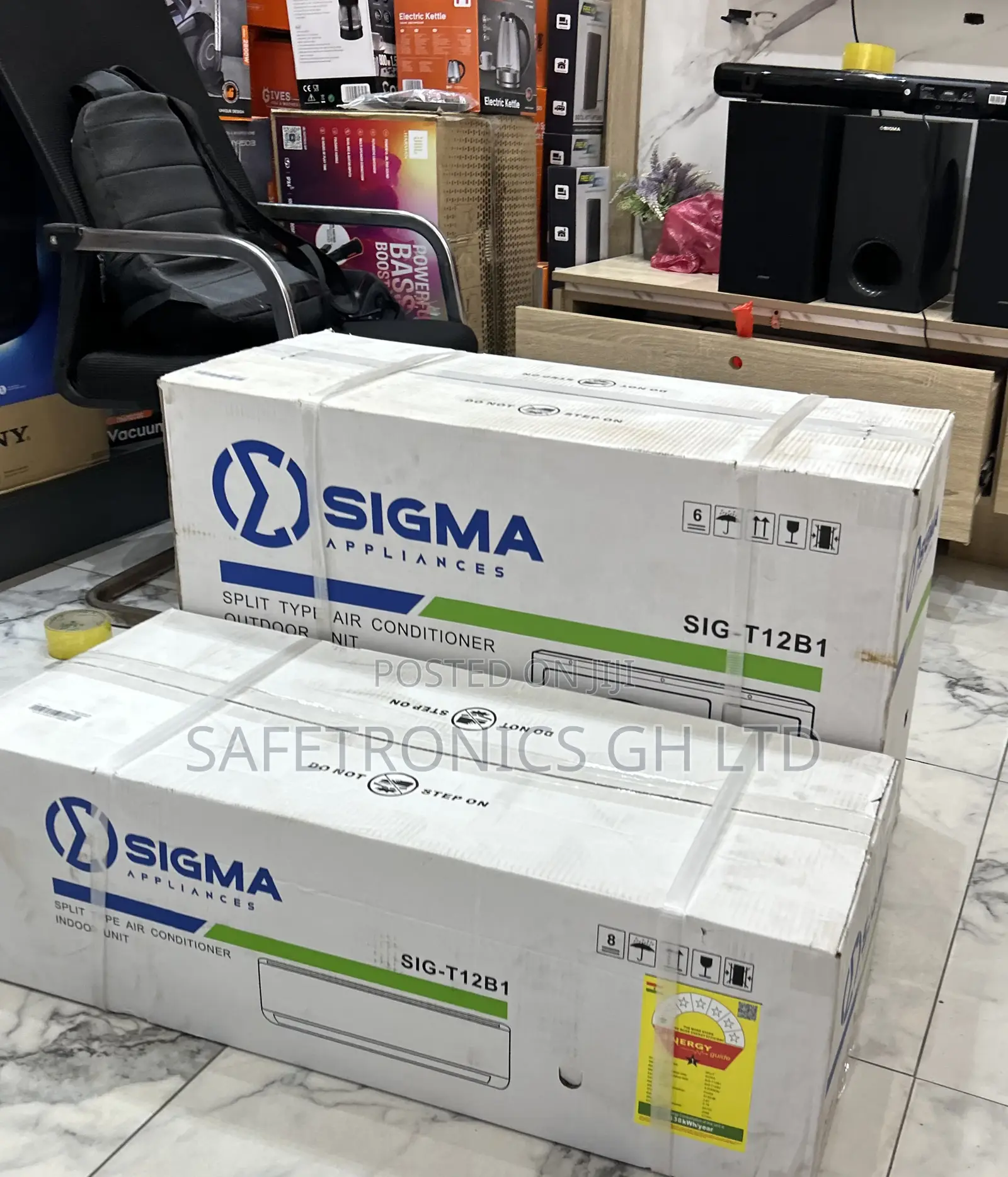Unique Clear Sigma 1.5 Horsepower Split (White) Electric Ac