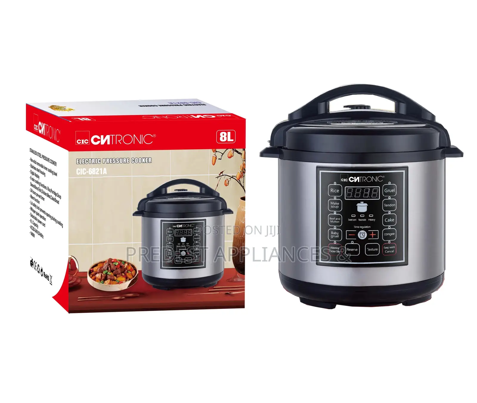 Cntronic Electric Pressure Cooker 8l