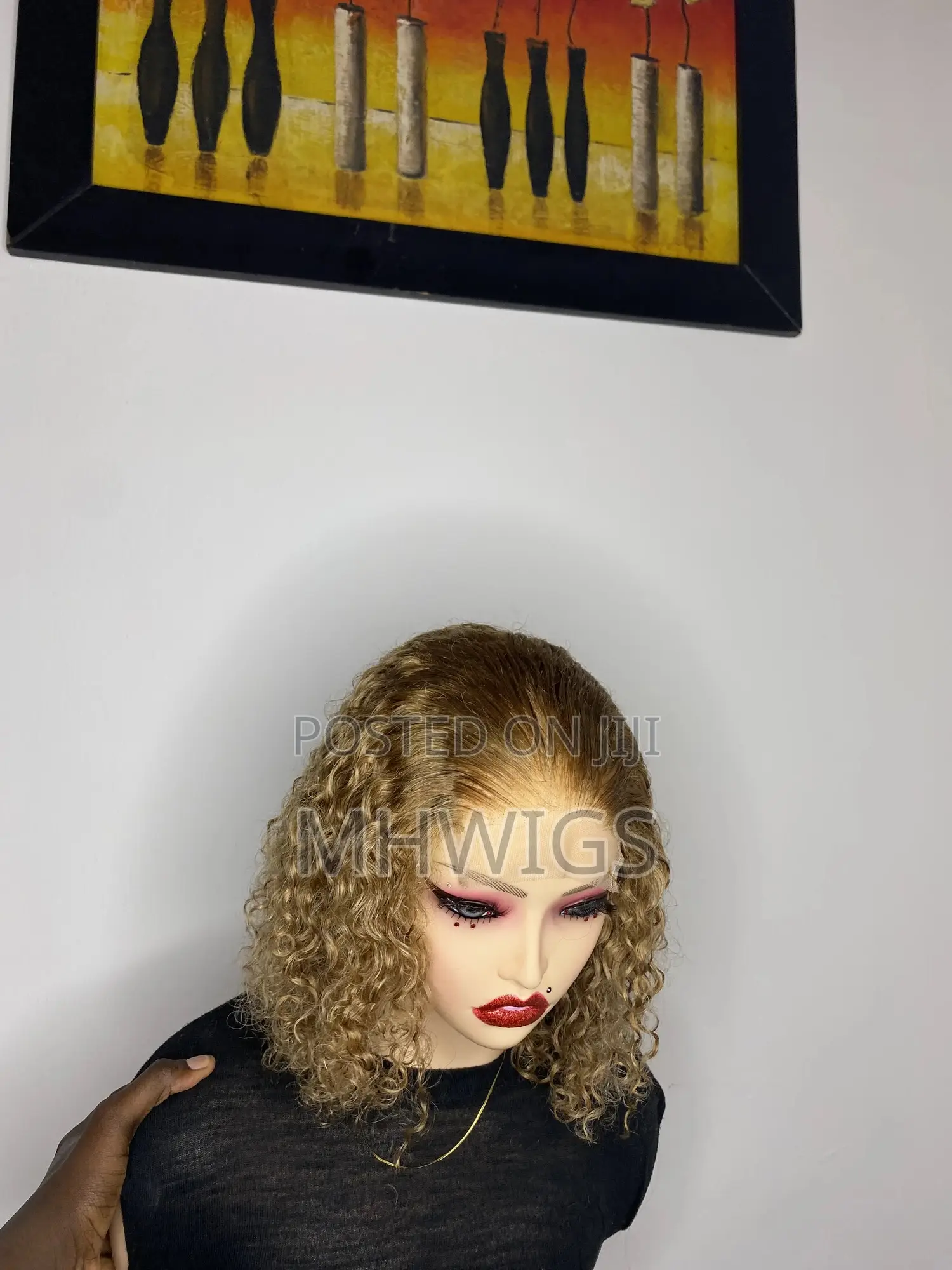 Blond Jerry Curls Unit
