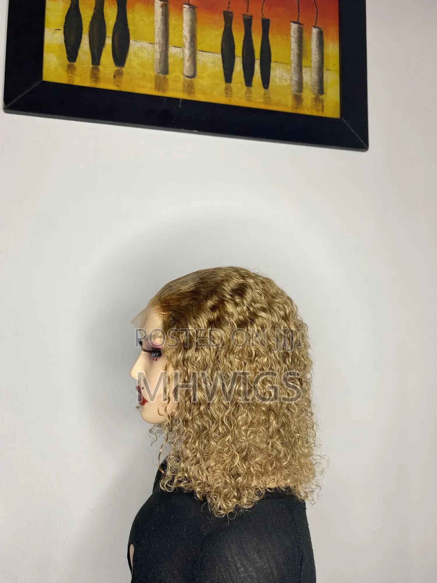 Blond Jerry Curls Unit