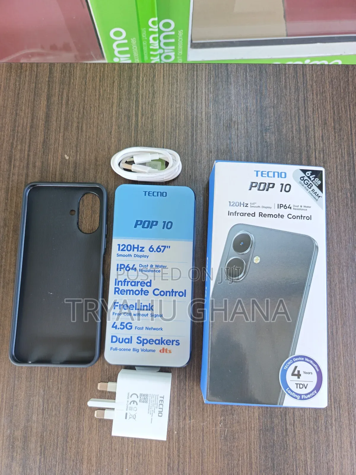 New Tecno Pop 10 64 GB Black