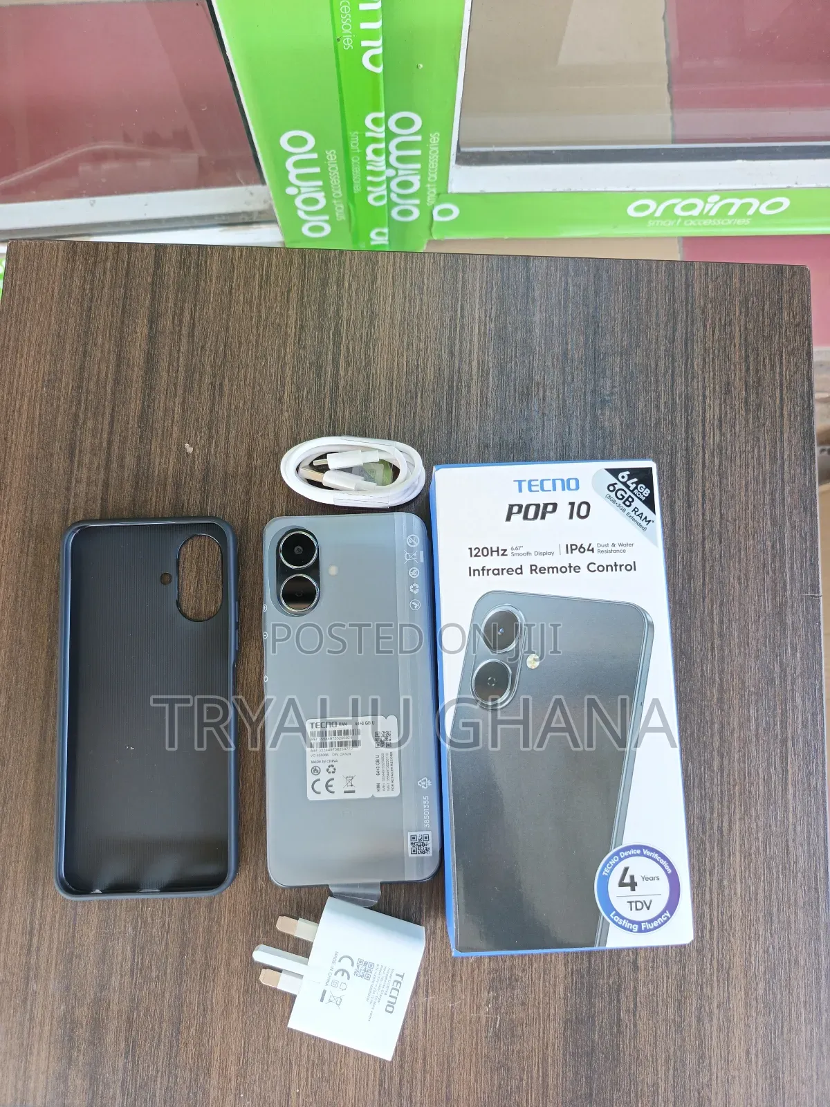 New Tecno Pop 10 64 GB Black