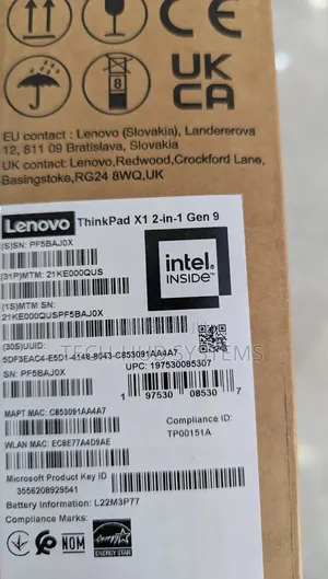 New Laptop Lenovo ThinkPad X1 32GB Intel Core Ultra 7 SSD 1T