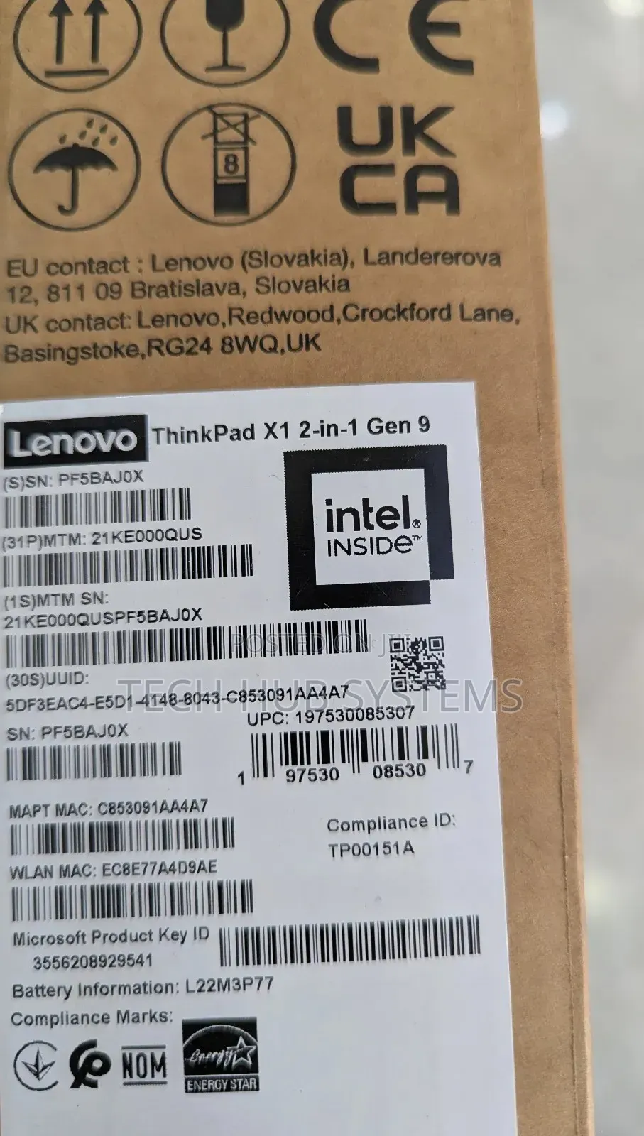 New Laptop Lenovo ThinkPad X1 32GB Intel Core Ultra 7 SSD 1T