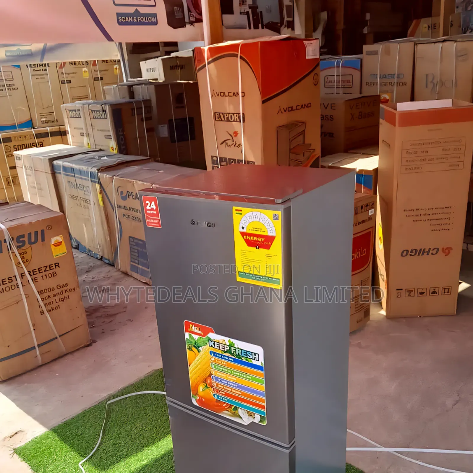 Chigo 99-liter Energy Save Refrigerator| Bottom Freezer|2yrs Warranty