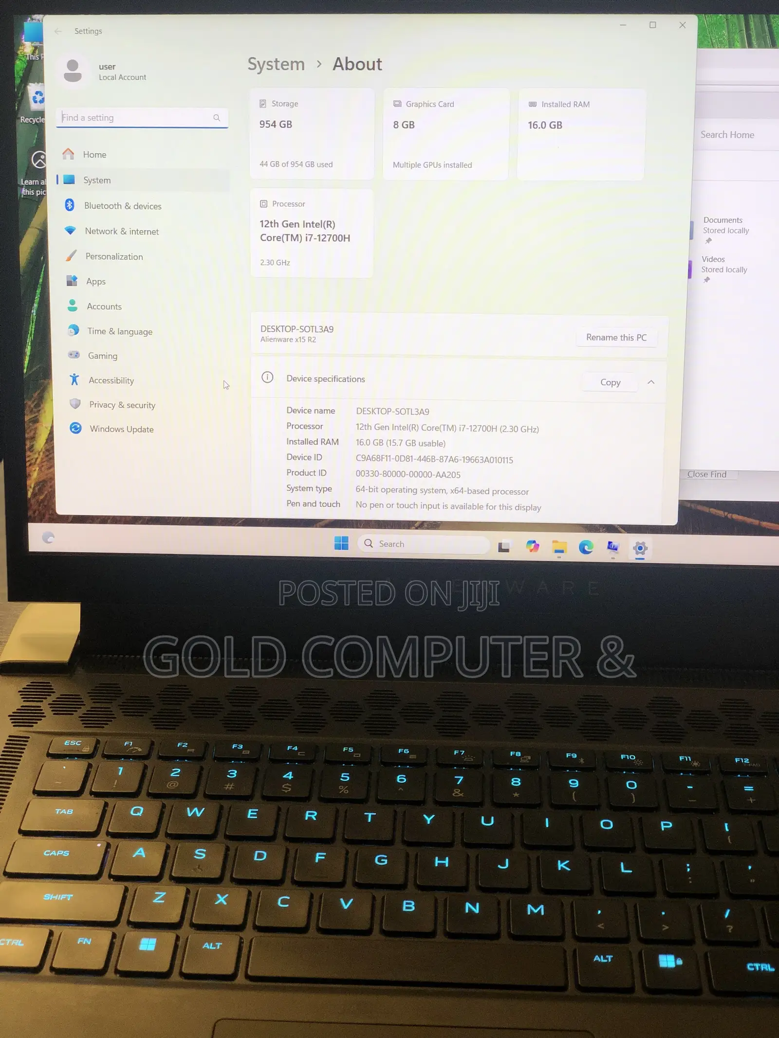 Laptop Alienware M17x R2 16GB Intel Core i7 SSD 1T