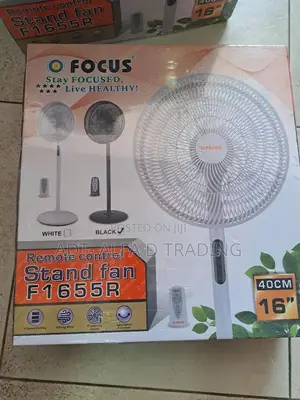 Focus Stylish Standing Fan + Remote