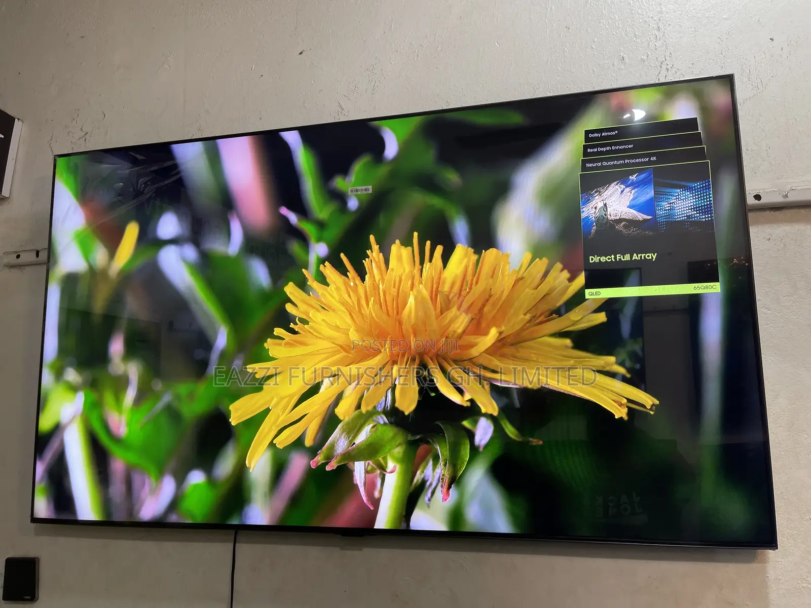 65 Inche Samsung Qled 100% Colour Volume 120 Hz Uhd HDR Smart Tv