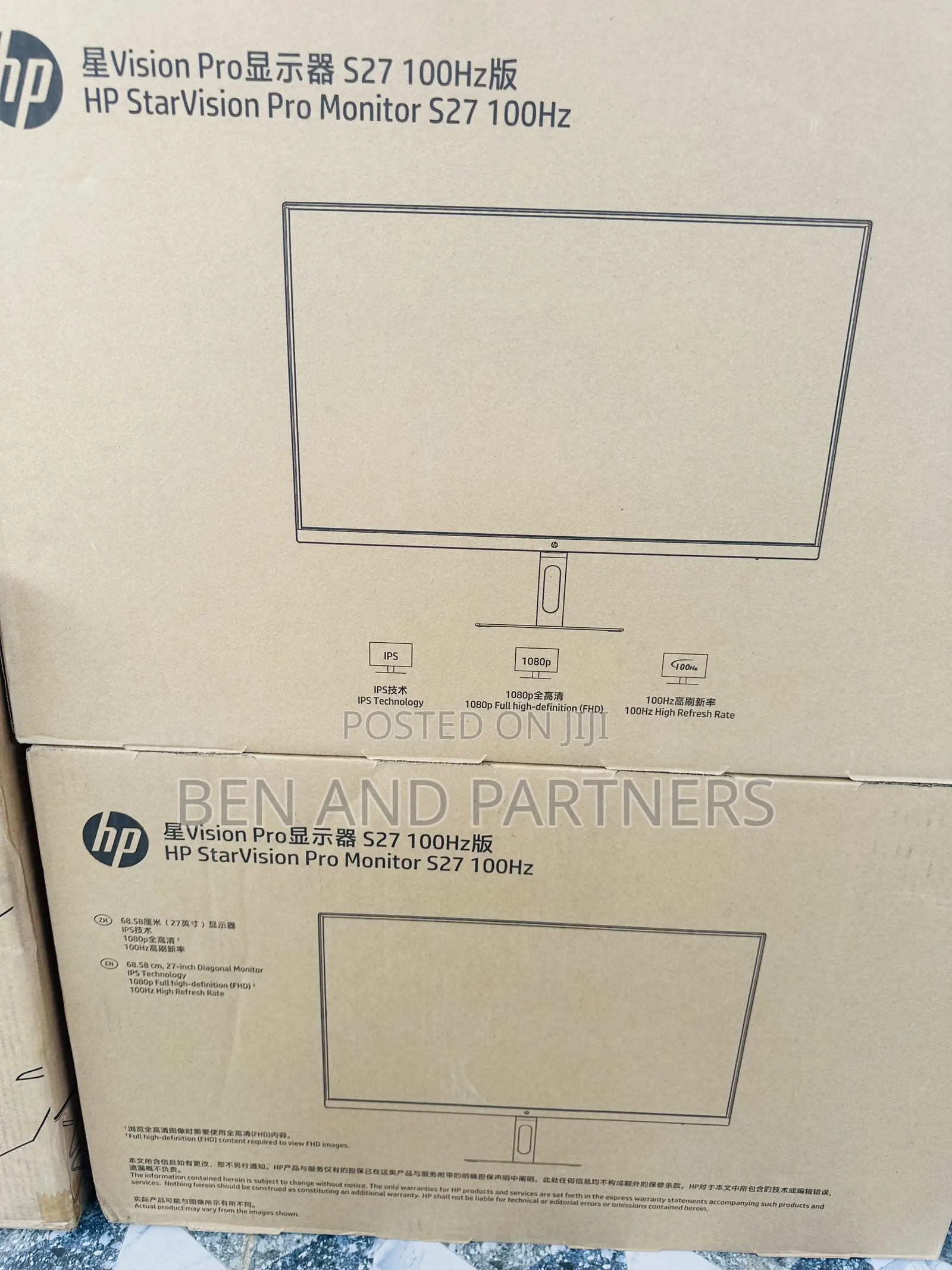 Hp 27", Full Hd, Ips, 100hz Business & Gaming Monitor