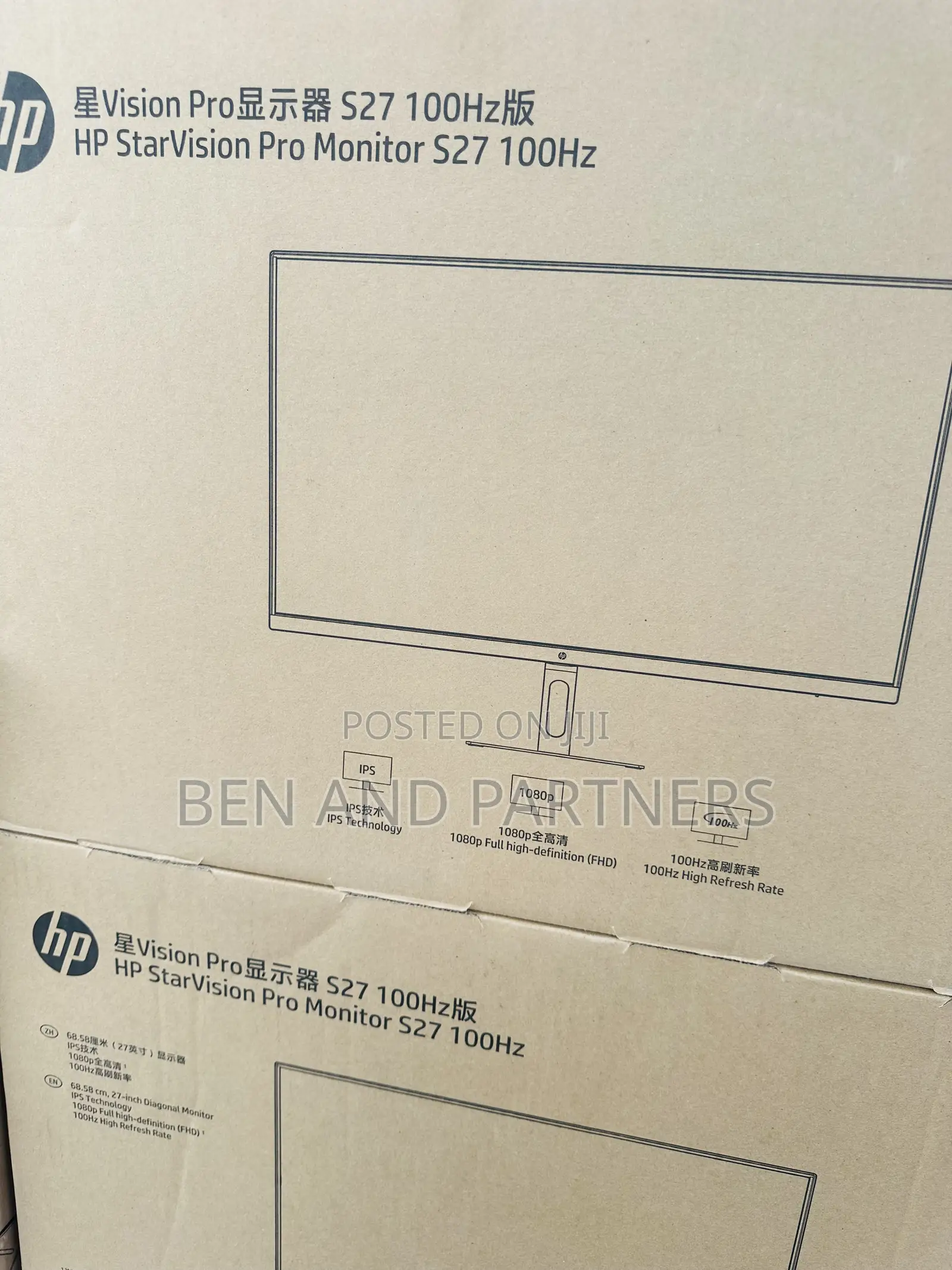 Hp 27", Full Hd, Ips, 100hz Business & Gaming Monitor