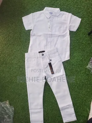 Boys All White 5 to 6 Years