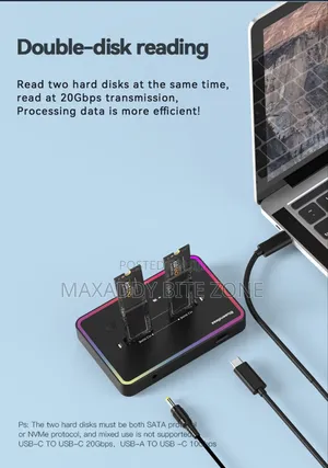 Blueendless Offline Clone Dual Protocol M.2 Ssd Case Ssd
