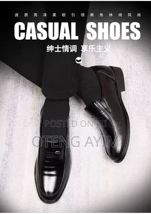 Men Pu Shoe ,Black in Box