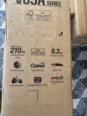Asus Tuf 27", Qhd-2k, Fast Ips, 210hz, 0.3ms Gaming Monitor