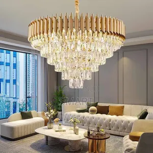 Executive Stylish Modern Crystal Chandelier (Gold)
