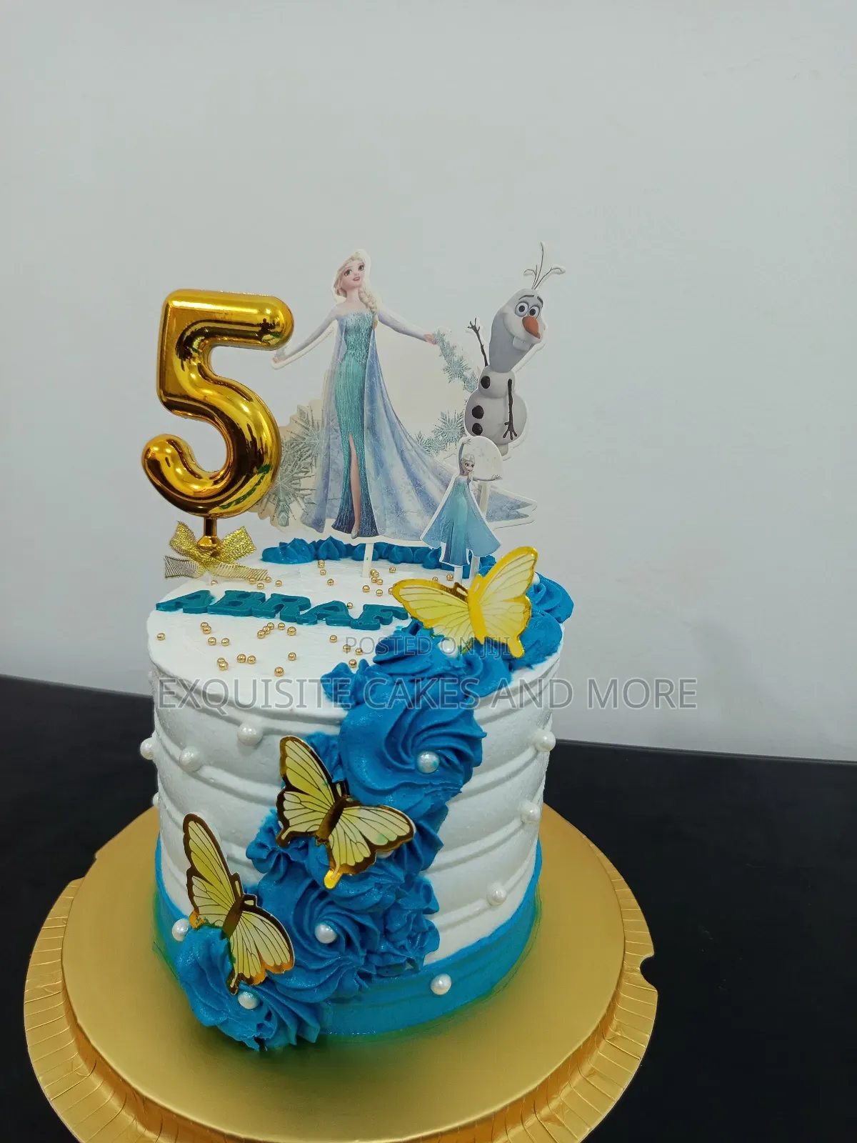 Turquoise Blue Kids Cake