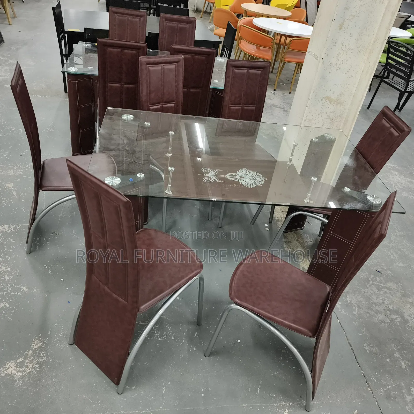 Transparent and Red Wine Buffet Table
