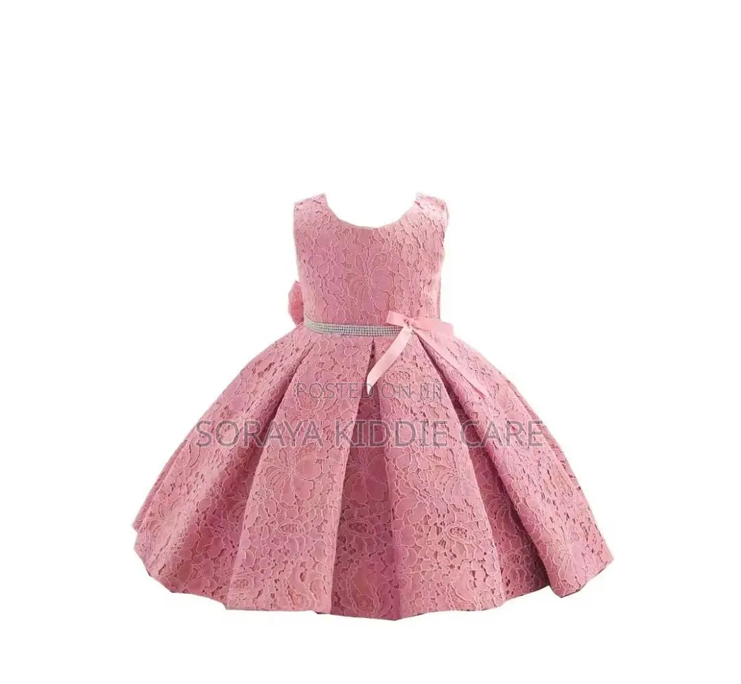 Girls Cotton Lace Dress