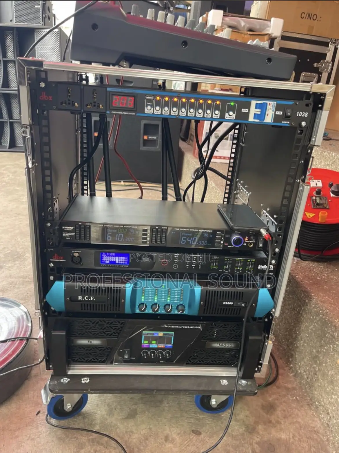 Professional Line Array Speakers and Subwoofers.