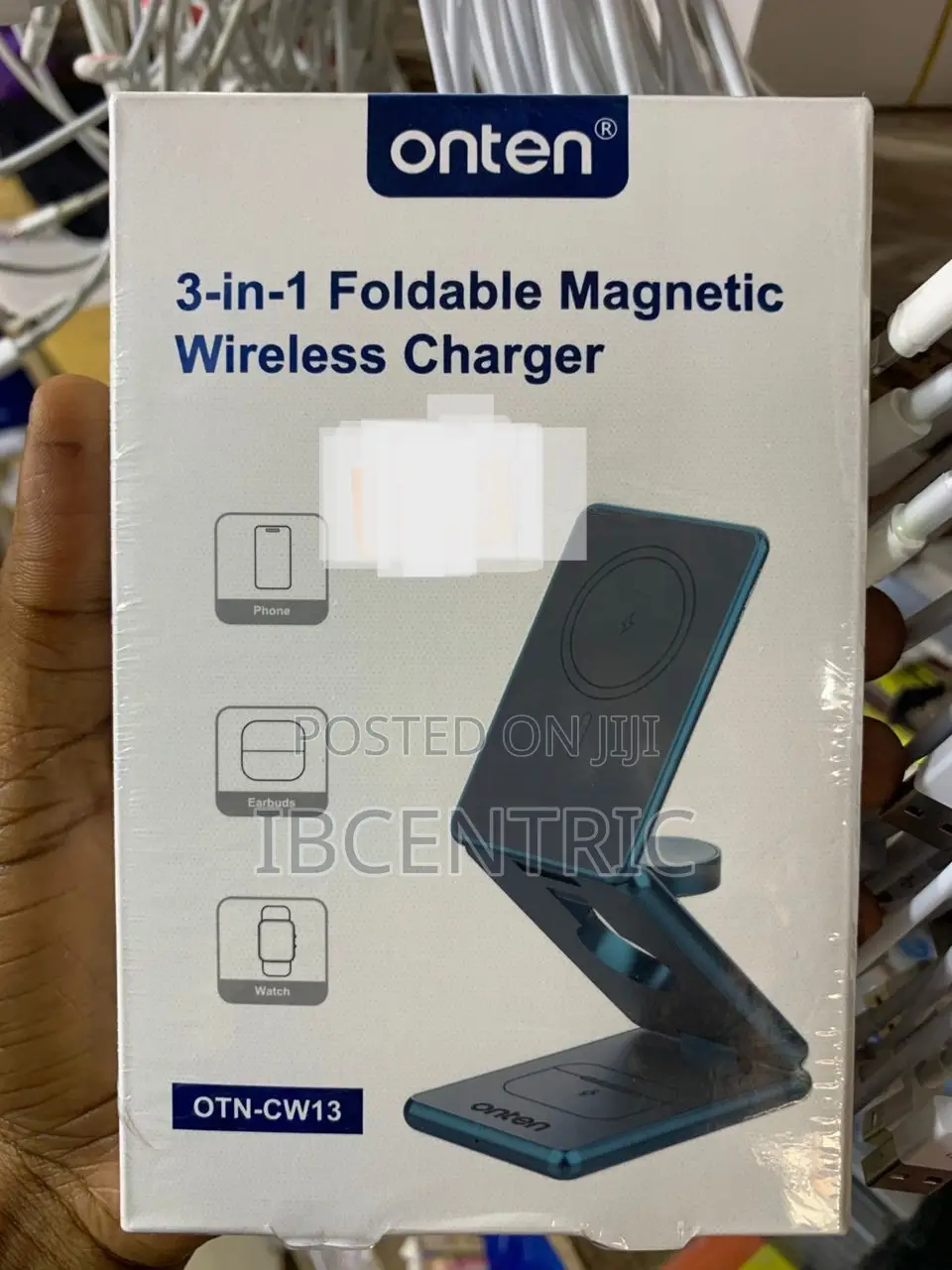 3in1 Foldable Magnetic Wireless Charger