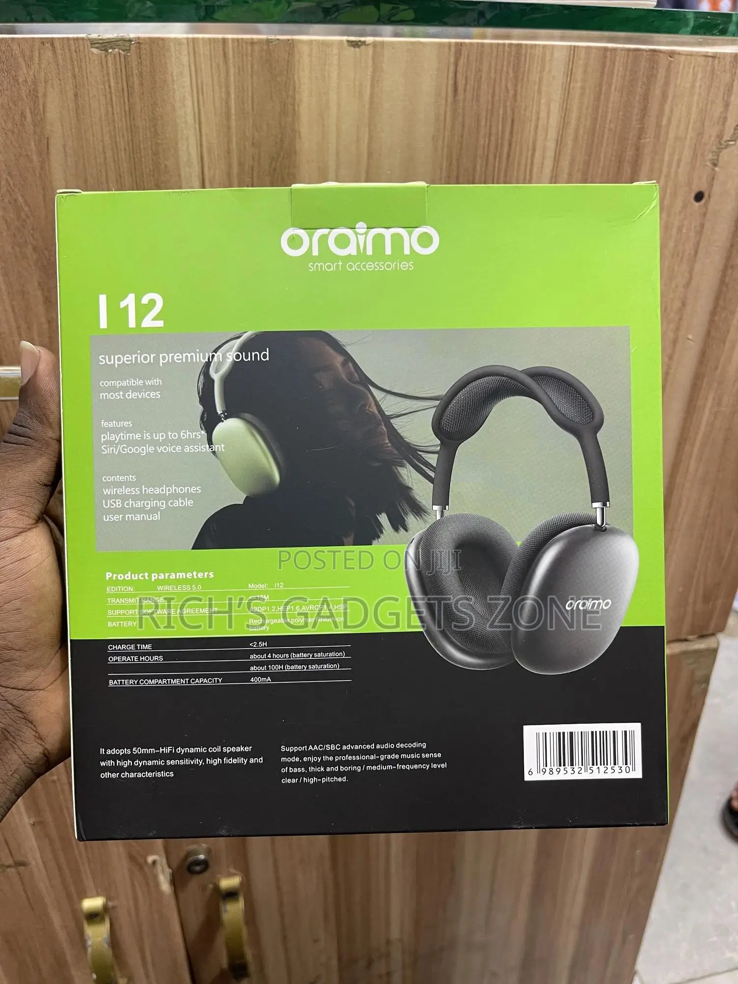 🎧 Oraimo Booming Bass Wireless Headphone: Superior Premium Sound