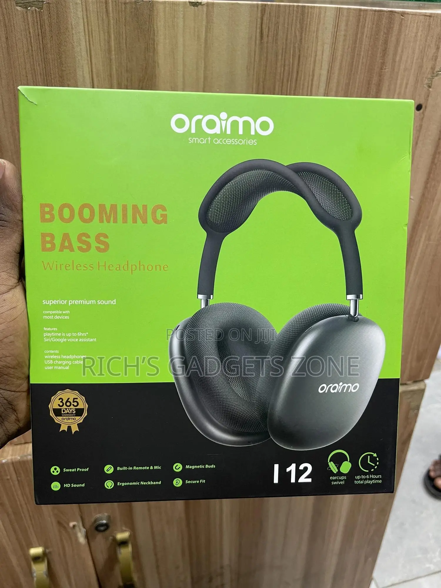 🎧 Oraimo Booming Bass Wireless Headphone: Superior Premium Sound