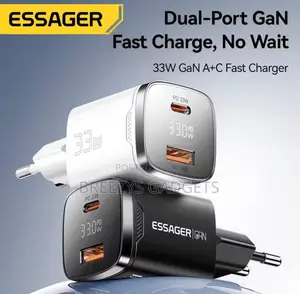Essager 33w Gan Usb Type C Charger Digital Display Pd Fast Charging