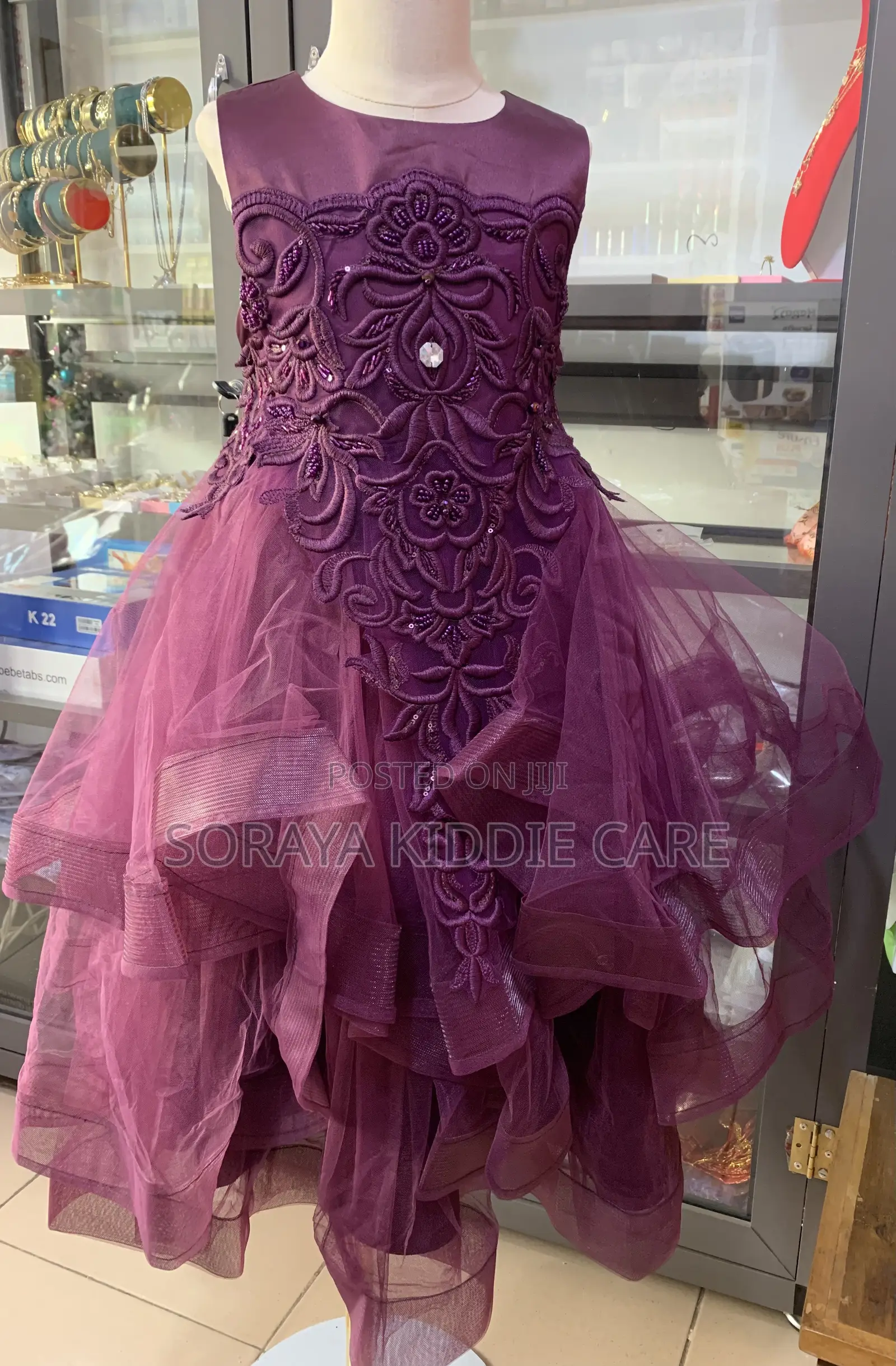 Girls Lace Ball Gown