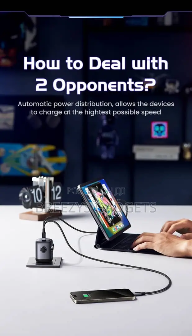 Ugreen 65w Gan Charger Robot Design Qc4.0 3.0 Pps For iPhone Andriod