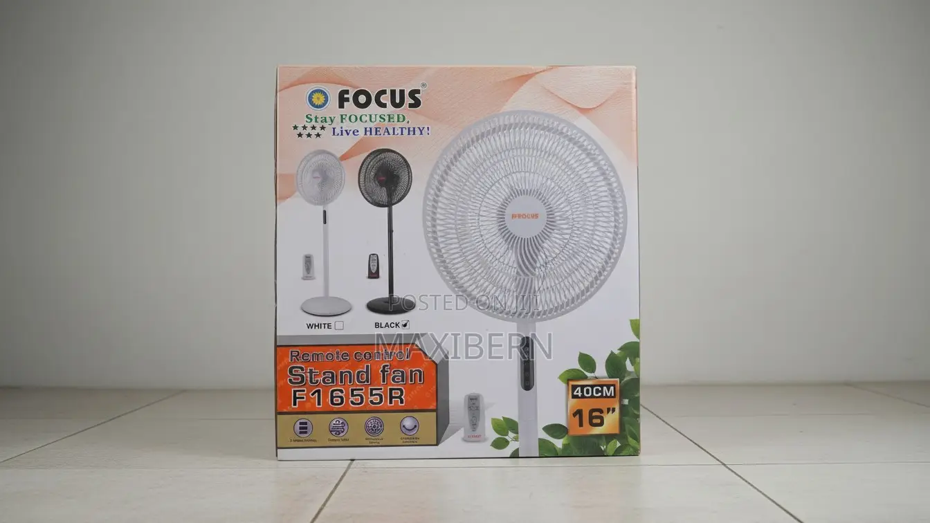 Focus Remote Control Stand Fan F1655r