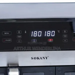 Sokany Double Electric Air Fryer With Touch Screen 2 Baskets, 2800w