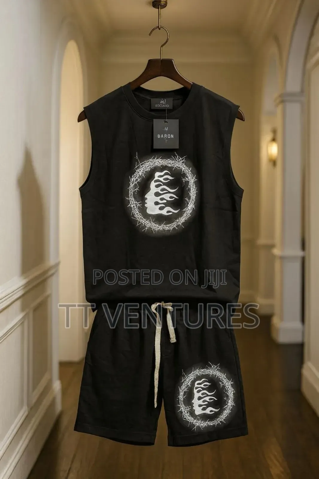 Flame Crown Sleeveless Set