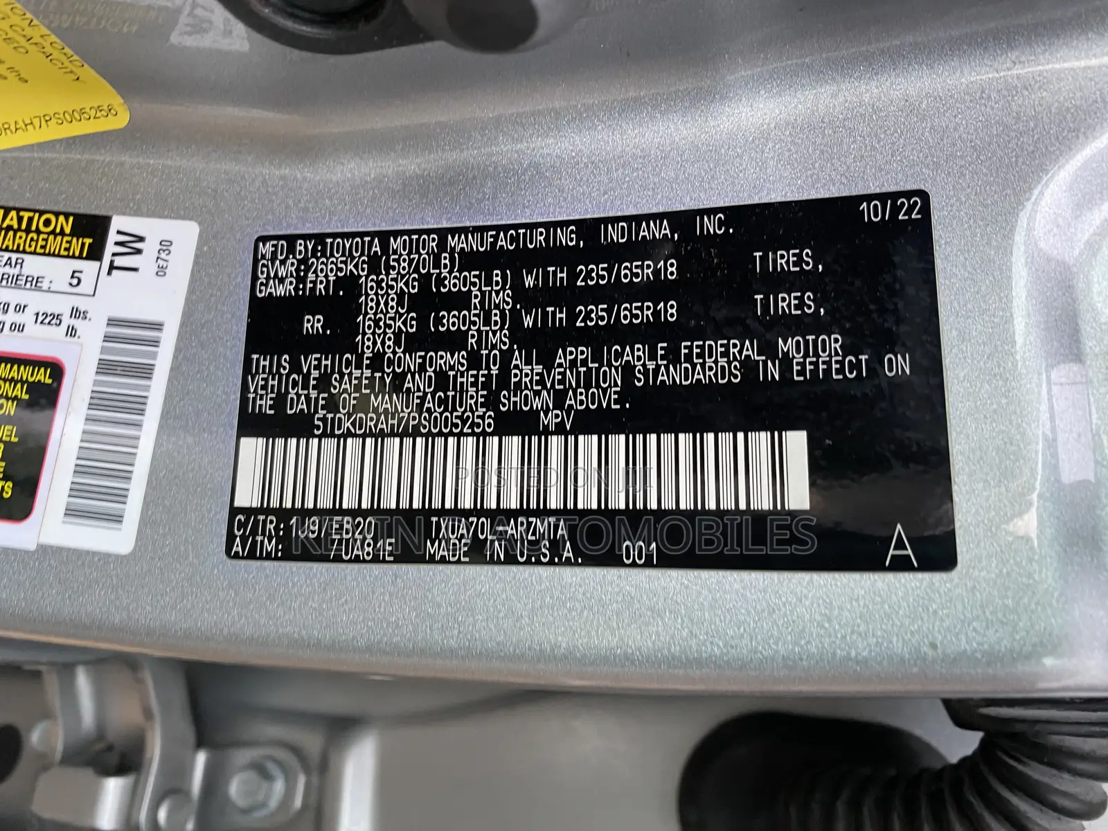 Toyota Highlander XLE AWD 2023 Silver