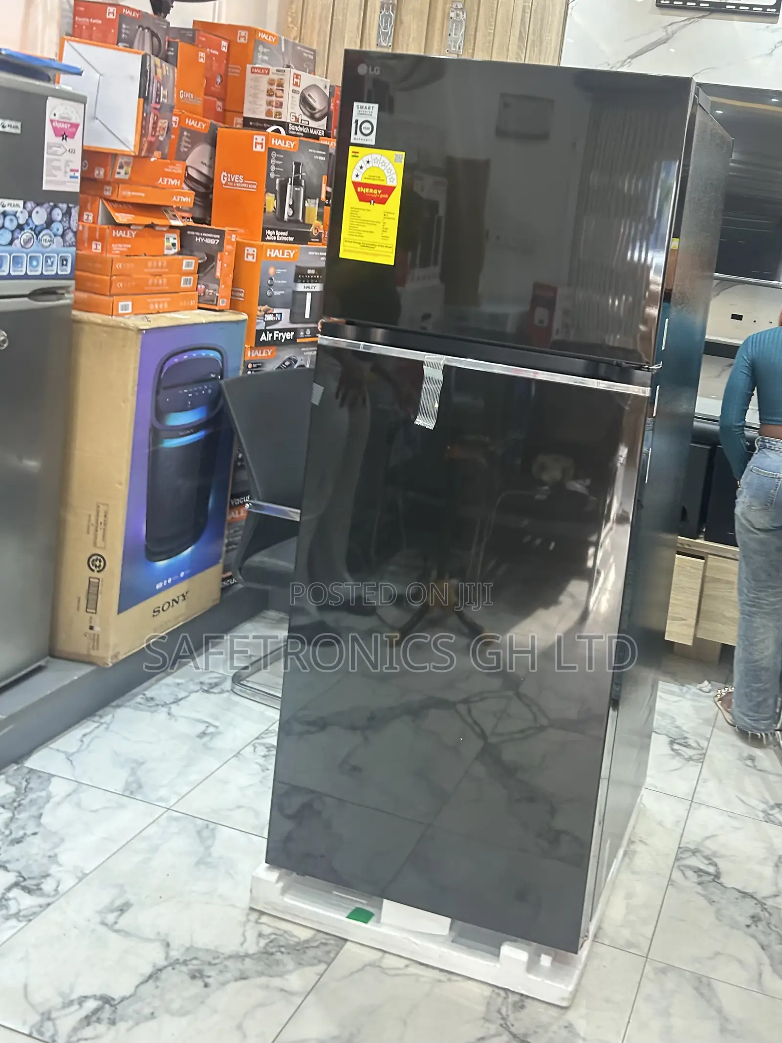 Original New Grey Lg Top Freezer Refrigerator 395liters-Gn-B392pxgb