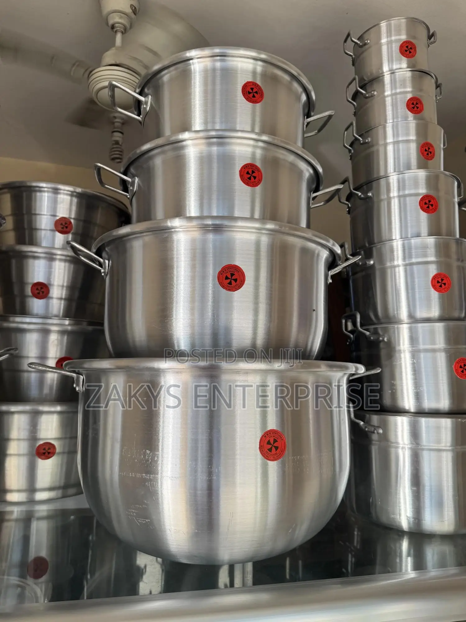 Jumbo Sizes Aluminum Commercial Pots