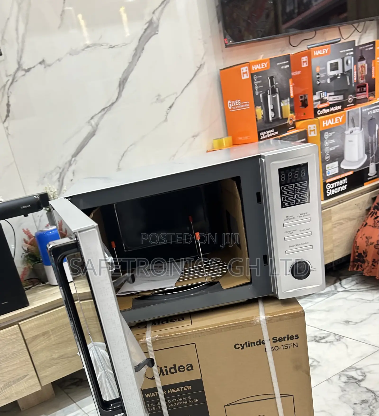 Just Buy Nasco 36 Liters Grey Countertop Microwave