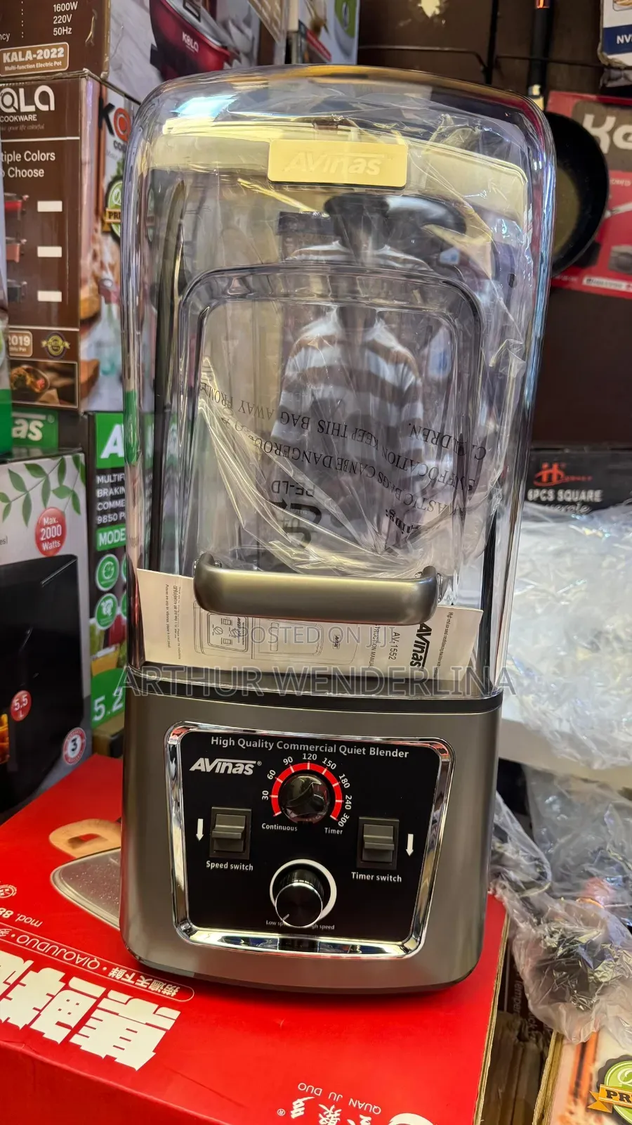 Avinas Commercial Blender 5.2 Liters .5200watt