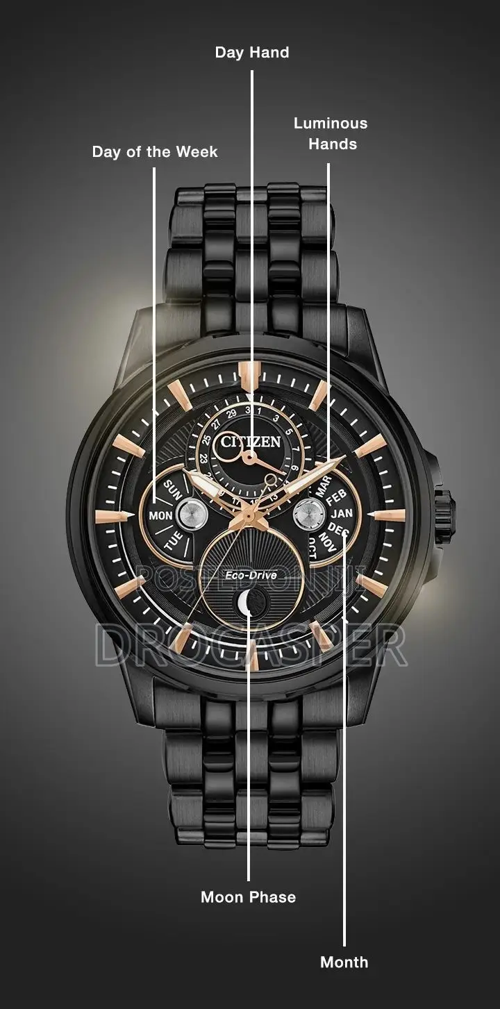 Citizen Calendrier Moonphase Men’S Watch [Bu0057-54e]