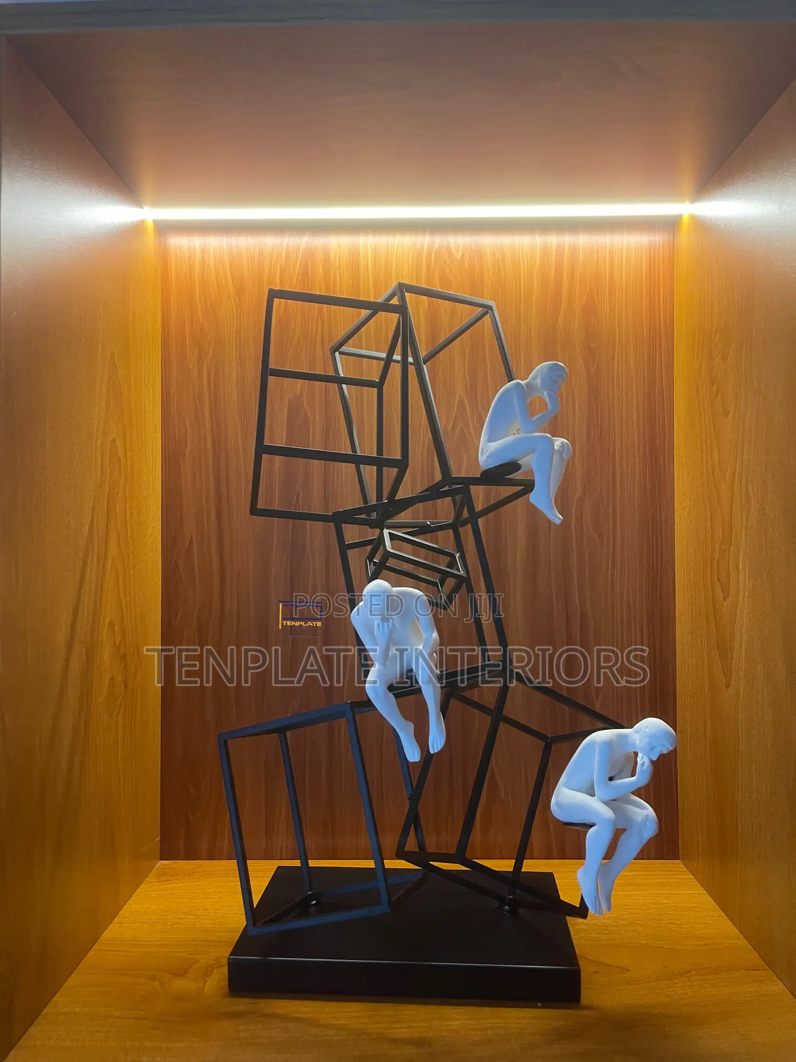 Creative Thinkers On Stack Cubes Sculpture