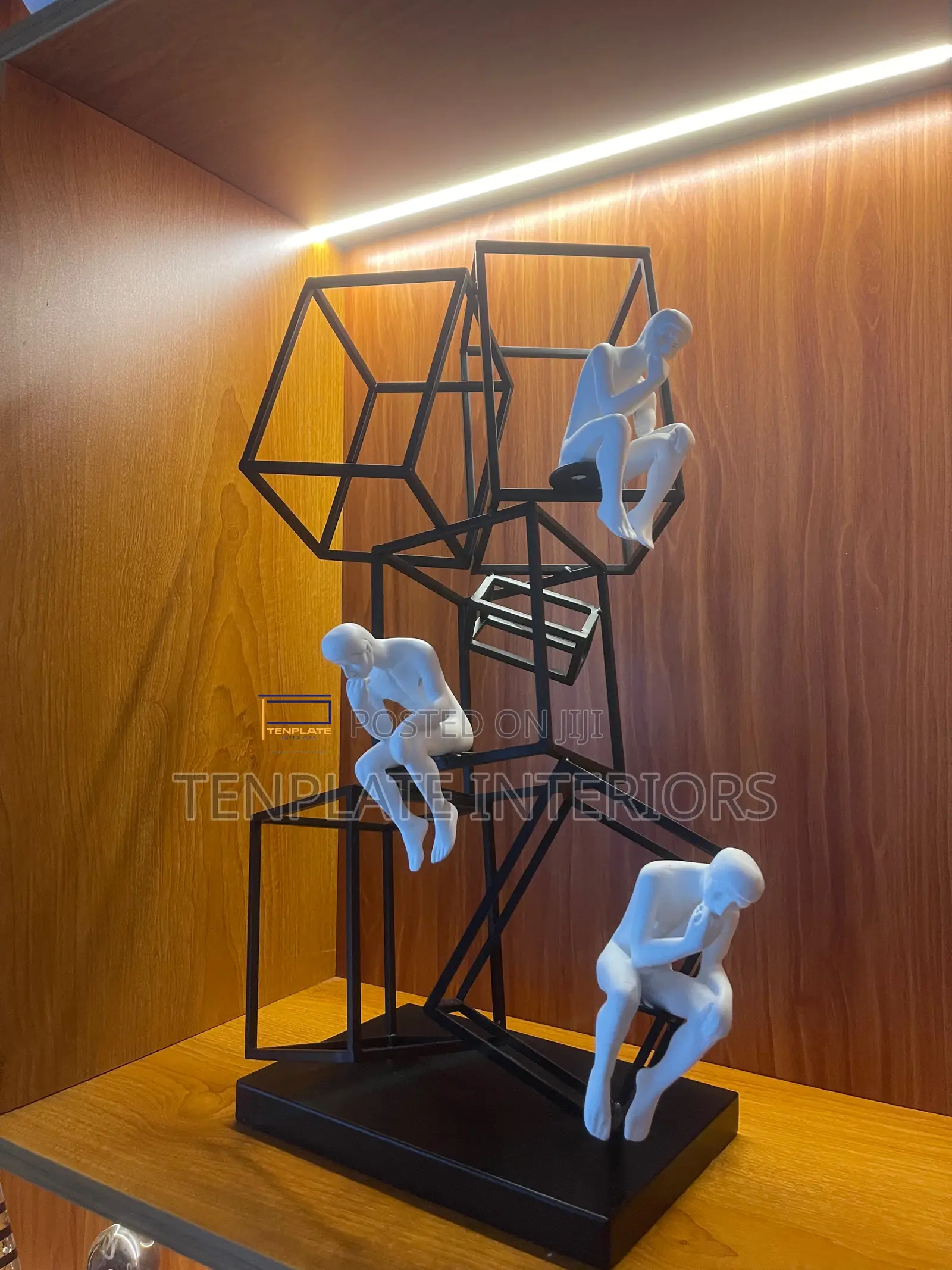 Creative Thinkers On Stack Cubes Sculpture