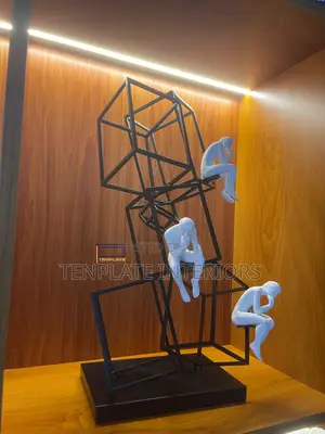 Creative Thinkers On Stack Cubes Sculpture