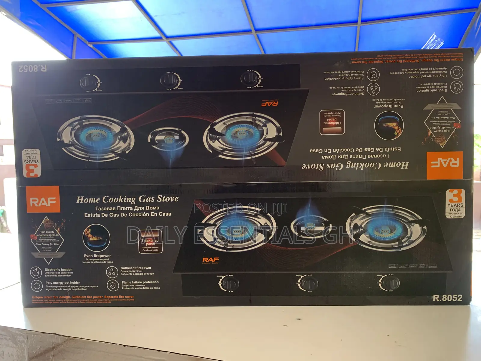 Original Raf 3-in-1 Gas Burner – Heavy Duty Stove