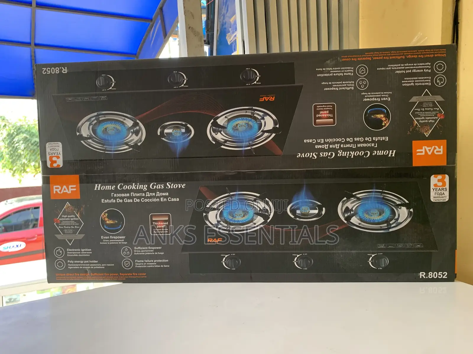 Raf 3-in-1 Gas Cooker – Safe Energy Efficient