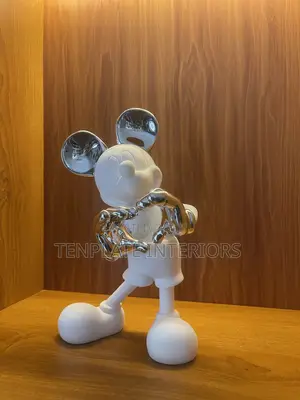 Mickey With Love Sculpture (White)