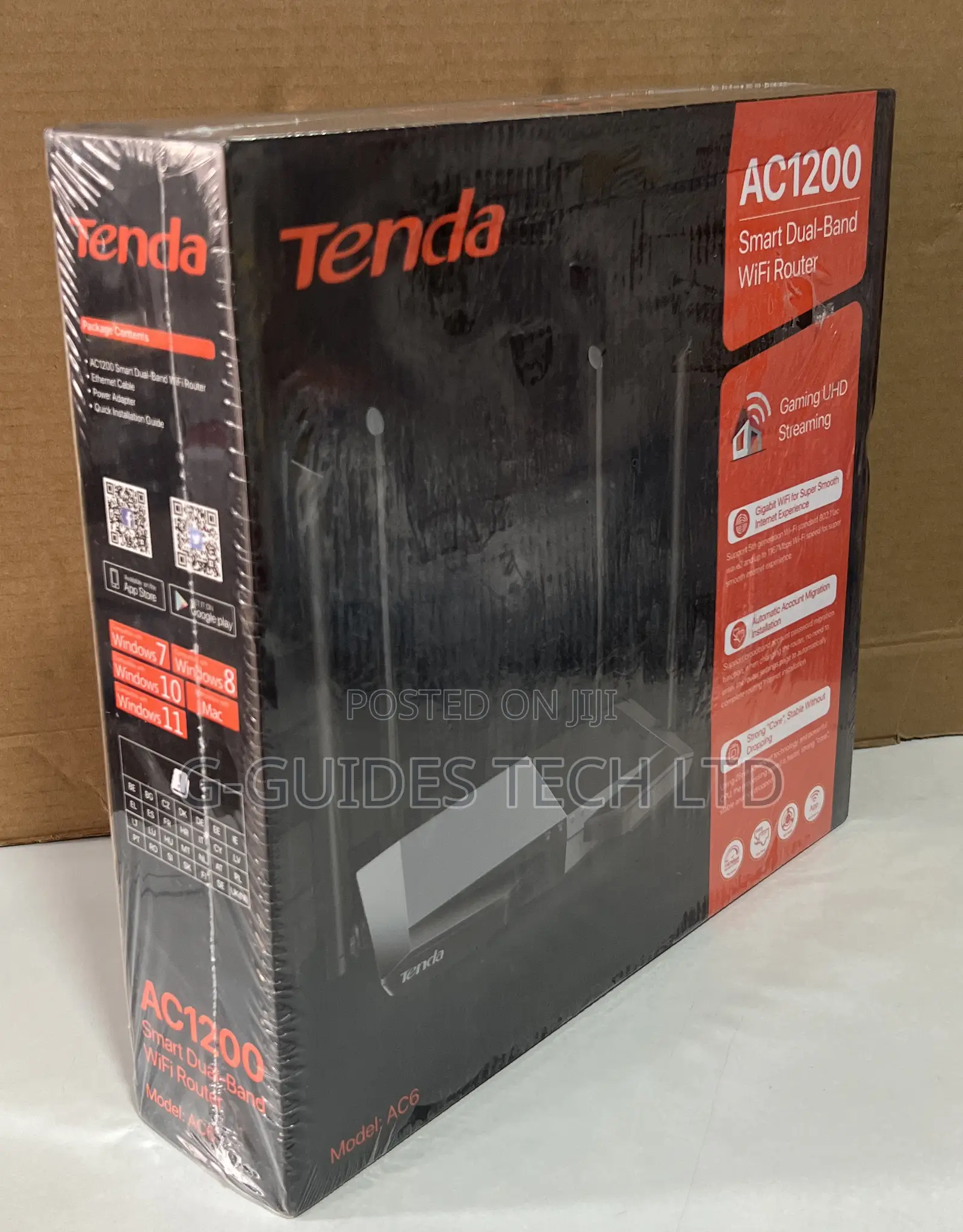 Tenda Ac1200 Smart Dual-Band Wifi Router Ac6